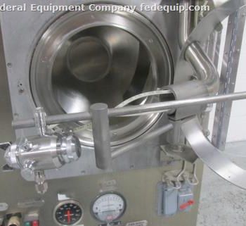 24"ThomasAcela Cota #24-III, Stainless Steel coating pan, 1-spray gun, Serial #476, #49997