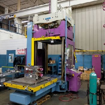 112 Ton,Reis#TUS-130-100, 67" str,67 DL, 63 x 51 clamp, spotting press, 1997, #10725