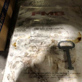 FMB#TURBO-20-100, 4" diameter capacity, 90 &amp; 70mm channels, 2013, as new, installed 2018