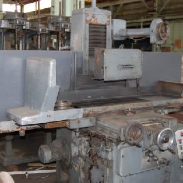 12 "x 24 Okamoto # 124, amoladora de superficie, controles de mandril, PDF incremental automático, 1978, # 26545