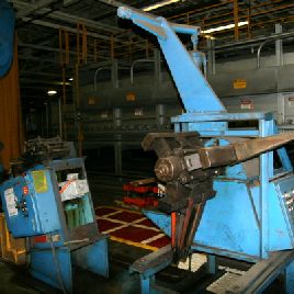 8000 lb.Niagara, 8-1/2" x .090 7-roll strn’ r,24 motor d coil reel w/ hydraulic exp.,#sr3761