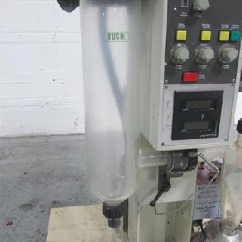 Lab Spray Dryer,Buchi#B-190, glass chamber,cyclone &amp; dust collect,3000 watt heater,on-brd.peristaltic pump,220 V.,#50287