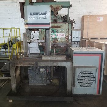 18" x 22Marvel#MV460PC/2, vertical band saw, 15’8 x 1.25 blade, 60-360 FPM