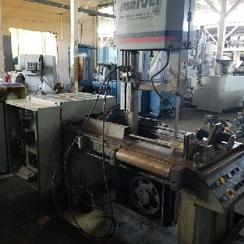 18" x 22Marvel#MV460PC/2, vertical band saw, 15’8 x 1.25 blade, 60-360 FPM