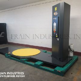 Wulftec#WSML-150-B, semi-automatic, low-level, stretch wrapper, up to 35 pallets per hour (2 available)