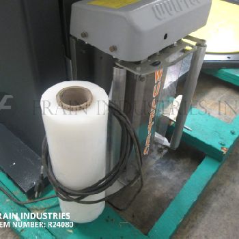 Wulftec#WSML-150-B, semi-automatic, low-level, stretch wrapper, up to 35 pallets per hour (2 available)