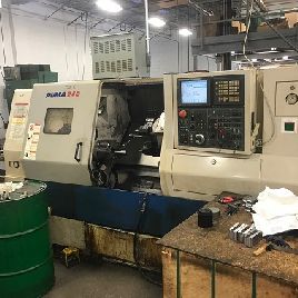 Daewoo #PUMA-300MS, 23.2" swing,6 chuck,4 bar,14 turning dia.,2800 RPM,F18iT,barfeed,’04