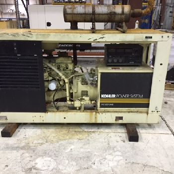 35 KWKohler#45RZ62, 1800 RPM, 1 phase, 120/240 V.,Ford engine, 377 hours, 1996