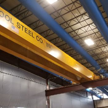 10 Ton,Kone, 95’1" span,26’ lift,radio,VFD bridge/trolley,240’(x2) rail/runway avail,1998,#1974