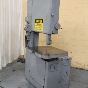 24"Grob#NS24, vertical band saw,12 u/guide,28 x 24 table,blade welder,1 HP,#64387