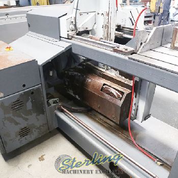 18" x 20Hyd-Mech#V-18Series 2, 65-385 FPM blade speed, 2 hydraulic vises, head tilt, guide arm, 7.5 HP, 2004, #A5850