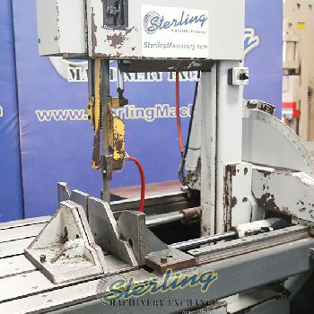 18" x 20Hyd-Mech#V-18Series 2, 65-385 FPM blade speed, 2 hydraulic vises, head tilt, guide arm, 7.5 HP, 2004, #A5850