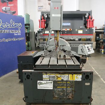 18" x 20Hyd-Mech#V-18Series 2, 65-385 FPM blade speed, 2 hydraulic vises, head tilt, guide arm, 7.5 HP, 2004, #A5850