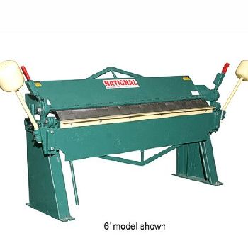 12 ga. x 6â€™National#7212, heavy duty, (2)large cast iron counterweights, apron stop for repeat bends, new, #SMU67212