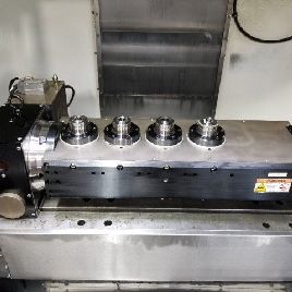 6"Haas#T5C4, 4/5th axis rot.table,indexer 5C collet closer,30 arc-sec.,80/150 pis,2013
