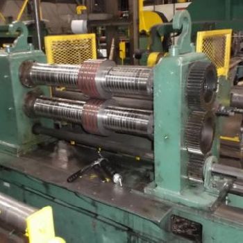 36" x 5Stamco/ Loopco loop slitting line, 20000 lb.,.10 -.135 thickness capacity,50 HP