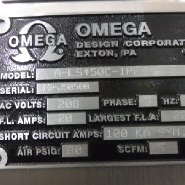 Omega Design#L-LS450C, LabelSync serialization system, #3186-12