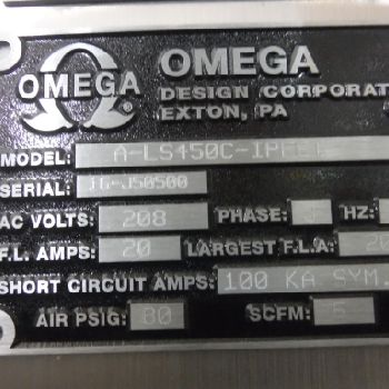 Omega Design#L-LS450C, LabelSync serialization system, #3186-12