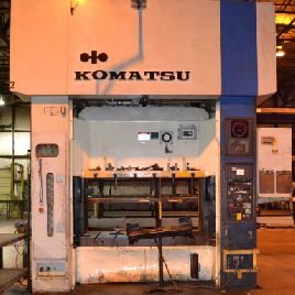 200 Ton,Komatsu#E2T-200N, Eccentric Gear 2 Pt Stainless Steel Press, 15" stroke, 17.72 die height, air clutch &amp; brake, 1986, #13405J
