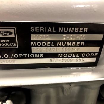 39 KWSpectrumDetroit, Natural Gas, Ford engine, 208 V., 3 ph, 12 lead, open skid