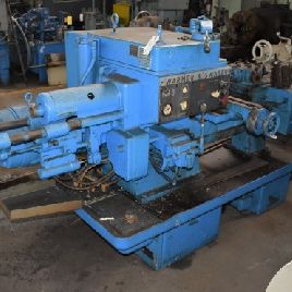 No. 3 Advertencia & amp; Cabezal Swaseysquare, alimentación de barra hidráulica parcial - sin soporte, 5 portaherramientas con bridas, orificio de husillo de 1.84 ", # 28386