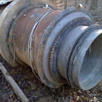 48" x 27’Cedarapidsrotary drum, CS, gas fired, V.heavy duty, #1271006