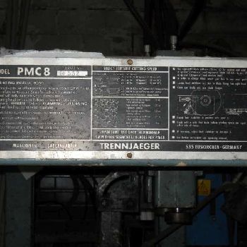 2" -4Trennjaeger#PMC8, cold saw, with 103 x 35 table