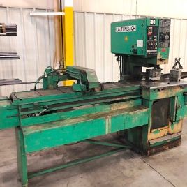 15.75"Kaltenbach#KKS-400NA, 5-1/8 round cap, autofeed, miter, coolant, 1989, #10261