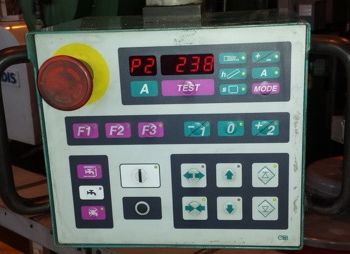 14"KMT#VELOX-CT-350, auto,non-ferrous,NC controls,2 speeds 1800/3600 RPM,4.75 round,’97