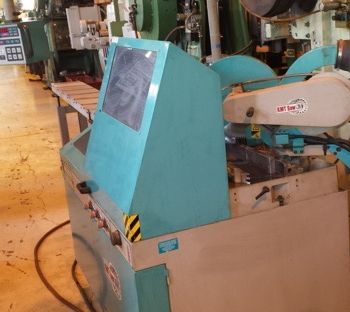 14"KMT#VELOX-CT-350, auto,non-ferrous,NC controls,2 speeds 1800/3600 RPM,4.75 round,’97