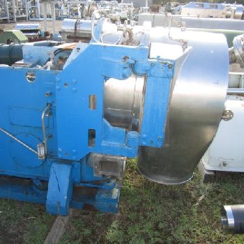 Heinkel#HF600, inverting filter centrifuge,Hast.C-4 contact surface,600mm diameter perforated basket, serial #110311, #42811