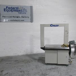 Cyklop#JX-100, automatic strapping machine, 110 V., 1998, #209-76