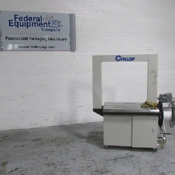 Cyklop#JX-100, automatic strapping machine, 110 V., 1998, #209-76