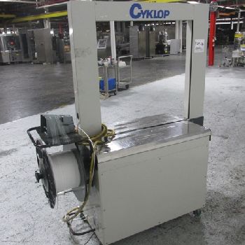 Cyklop#JX-100, automatic strapping machine, 110 V., 1998, #209-76