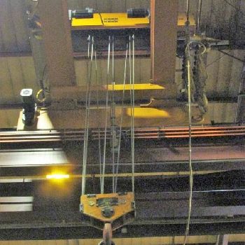 25 Ton,Kone, 45’ span, 27’ lift, pendant, 460/3/60, 1995, #1971