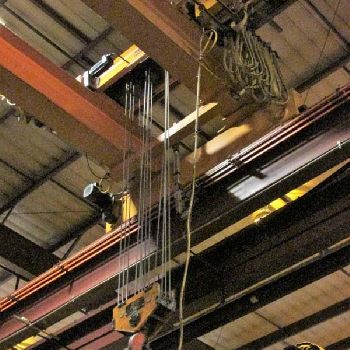 25 Ton,Kone, 45’ span, 27’ lift, pendant, 460/3/60, 1995, #1971