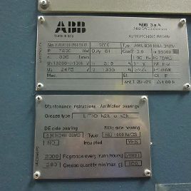 7500 HPABB, type AML 800 M8A BATM, 8963 tr / min, 13200 VCA +/- 10% @ 315 A, neuf