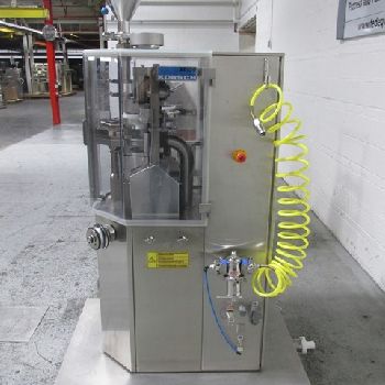 Korsch#XL-100, tablet press, 10/8 station, data acquisition interface, serial# K1510164, 2008, #238-2