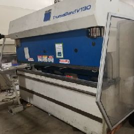 144 тонны, Trumpf # V130, листогибочный пресс с ЧПУ, станина 10 OA & amp; таран, 19 "открытая высота, з / п 885023