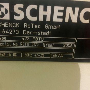 Schenck#442-FBTU, semi auto balancing machine,cutting head,3-Jaw chuck,2006