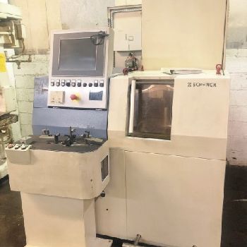Schenck#442-FBTU, semi auto balancing machine,cutting head,3-Jaw chuck,2006