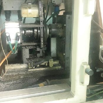 Schenck#442-FBTU, semi auto balancing machine,cutting head,3-Jaw chuck,2006