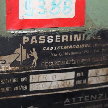 1800 lb.Passeriniwelding positioner, serial #2550, #71813