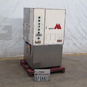 Aasted#DWM3000, 15 plate chocolate tempering system, up to 3000 kg. per hour, pressure up to 6 bar, water jacketed plates