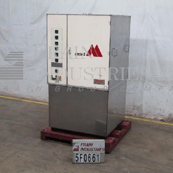 Aasted#DWM3000, 15 plate chocolate tempering system, up to 3000 kg. per hour, pressure up to 6 bar, water jacketed plates