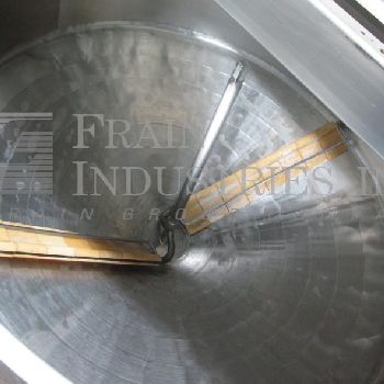 500 gal.Chester Jensen#X70N50, single motion kettle, 304 Stainless Steel bottom jacketed and insulated