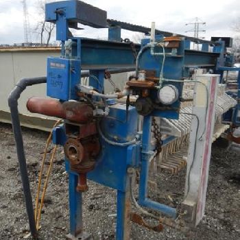 24"Netzsch#630-1/40/45, 41 plates,40-chambers,center fed,266.80 sq.ft.surf.area,dual act. hydraulic,230/460 V.,1986,#41547