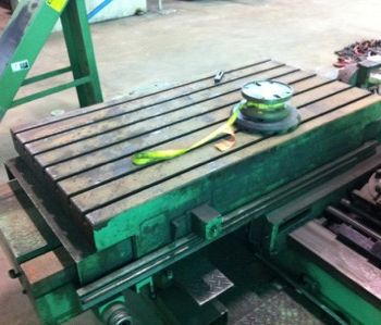 4"Kuraki#KBT-101, HBM, 35 x 67 table, 48 vert, facing head, 15 HP, #9455