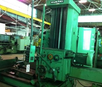 4"Kuraki#KBT-101, HBM, 35 x 67 table, 48 vert, facing head, 15 HP, #9455