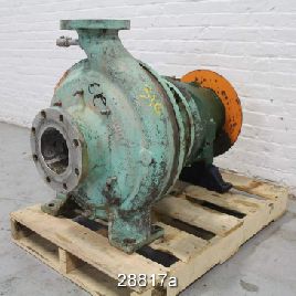 Goulds # 3175, 4x6x18, carcasa de acero inoxidable, impulsor de acero inoxidable de 2 paletas y 14 "de diámetro, sello mecánico, # 28817